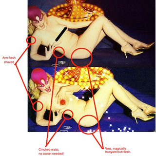 Illustration for article titled David LaChapelle's Portrait Of Sophie Dahl Gets Photoshopped